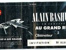 ALAIN BASHUNG grand rex 1987 invitation