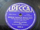 78's,ANDREW SISTERS  BOOGIE WOOGIE BUGLE BOY