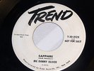 Rare 1958 R&B Northern Soul Big Danny Oliver Sapphire TREND PROMO Smooth