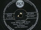 ELVIS PRESLEY 78 TOURS RPM GERMANY ALL SHOOK UP.