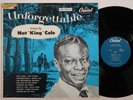 NAT KING COLE Unforgettable CAPITOL LP original green label T 357