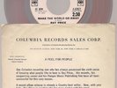 RAY PRICE Make the World Go Away US COLUMBIA RED VINYL 2-SIDE PROMO 45 PROMO SLV