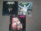 ANTHRAX LPS MADHOUSE PICTURE DISC-AMONG THE LIVING-FISTFUL OF METAL VINYLS