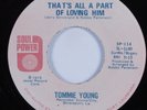 70s Soul Funk 45 TOMMIE YOUNG That's All a Part of Loving Him SOUL POWER HEAR