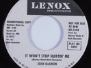 Northern Soul 45 JEAN DUSHON It Won't Stop Hurtin' Me LENOX HEAR