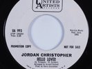 Popcorn Soul 45 JORDAN CHRISTOPHER Hello Lover UA HEAR