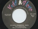 Hear- Rare Rockabilly 45- Billy Stephens- Dozen Diamond Man- Kidd Glove #302- M-