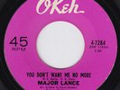 MAJOR LANCE You Don't Want Me No More RARE *ORIG* 45 northern soul stomper HEAR