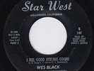 WES BLACK I Feel Good Feeling Good RARE modern soul 45 disco northern soul HEAR