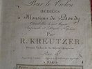 RARE Original 1st edition partition music sheet Kreutzer 40 Etudes ou Caprices