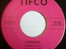 RARE ( R&B DOO WOP 45 ) THE TIFANOS - IT'S RAINING / LOUISIANA  VG+