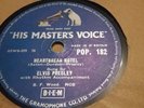 ELVIS PRESLEY HEARTBREAK HOTEL & I WAS ONE HMV POP182