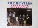 The Beatles I FEEL FINE / SHE'S A WOMAN Capitol VG Picture Sleeve 7