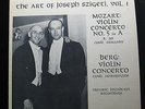 Joseph Szigeti - The Art Of Joseph Szigeti LP Mint- WSA-701 Mono Vinyl Record