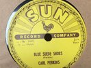 Carl Perkins 78 RPM SUN RECORDS Blue Suede Shoes ORIG