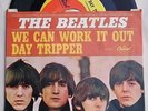 Vintage Beatles 45 record with picture sleeve We Can Work It Out Day Tripper EVC