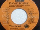 DAVID BOWIE sorrow tristesa / amsterdam  RARE el salvador  45