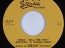 Bluegrass Gospel 45 BILLIE 7 GORDON HAMRICK When I Feel The Spirit STARDAY HEAR