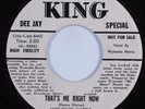 Blues Jump R&B 45 WYNONIE HARRIS That's Me Right Now KING HEAR