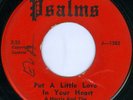 THE INTERNATIONAL JUBILEERS Put A Little Love BLACK GOSPEL 45 on PSALMS 1582