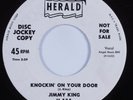 Rockabilly 45 JIMMY KING Knockin' On Your Door HERALD HEAR VG+
