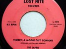 THE CAPRIS 45 There's A Moon Out Tonight / Indian Girl VG++ Doo Wop ORIG dm126