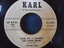 ARCHIE POE give me a chance on your heart KARL 3004 rare HILLBILLY BOP ohio HEAR