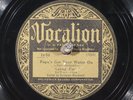 78 RPM --  Leroy Carr and Scrapper Blackwell, Vocalion 1636, V+ / VV+  Blues