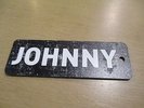 johnny hallyday pass plastique noir  promo