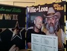 2 NEAR MINT Lp albums Waylon Jennings WILLIE NELSON Leon Russell PROMO Plays EX
