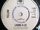 YELLOW -LIVING A LIE / ROLL IT DOWN THE HILL RARE MONSTER HEAVY PSYCH UK DEMO EX
