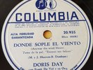 AMERICAN 78 rpm RECORD Columbia DORIS DAY Film ERAMOS TAN FELICES Anyway the...