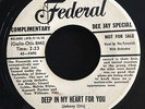 PYRAMIDS * Deep in My Heart For You 45 * Rare Doo Wop R&B Federal Promo Orig