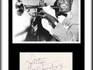 LOUIS ARMSTRONG - MUSIC LEGEND - ORIGINAL HAND SIGNED AUTOGRAPH