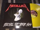 Metallica LP Metal Up Your Ass Rare Dave Mustaine Yellow Marble Vinyl NM