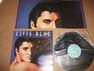 ELVIS BLUE - RARE ALBUM +LARGE POSTER - VINYL LP EXC  - ROCK N ROLL