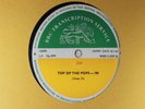 BBC 190 Transcription Disc Top of the Pops DONOVAN BRIAN AUGER DON PARTRIDGE