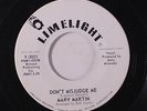 MARV MARTIN: Don't Misjudge Me / Way Down 45 (dj) Oldies