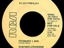 ELVIS PRESLEY-Promised Land-Rare Promotional 45-RCA #JA-PB-10074-Rockabilly