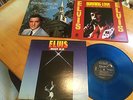 Elvis Presley records 3 albums blue vinyl