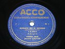 78RPM  2 DISQUES JEANNE GAUTIER VIOLON SEUL JS BACH SONATE AVEC PARTITIONS