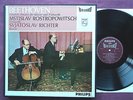 PHILIPS Hi-Fi StereO,2 LP box, ED1, BEETHOVEN: sonatas ROSTROPOWITSCH,RICHTER,NM