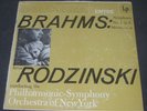 BRAHMS SYMPHONY 1 ARTUR RODZINSKI COLUMBIA RL 3117 lp