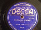 Decca 78 RPM Moana Serenaders 143 Honolulu Tomboy V+ Hawaiian