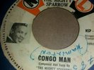 Rare Trinidad calypso 45 on National  Mighty Sparrow Congo Man Pasty VG