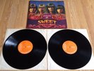 THE SWEET - STRUNG UP GATEFOLD X2 LP VINYL SPC 0001 1975 EX/ VG+