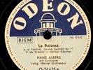 HANS ALBERS La Paloma (Der Klassiker ) / Beim ersten Mal.. Schellackplatte S9044