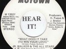 Jr Walker MOTOWN 45-Motown 1352 PROMO-What Does it Take To Win Your Love VG++/M-