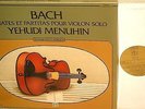 BACH*VIOLIN Sonatas & partitas*MENUHIN*1957 HMV Version MONO *PATHE 3LP Box
