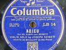 Szigeti. Elgar (Adieu; Serenade). Col LB 14. NM(-)
